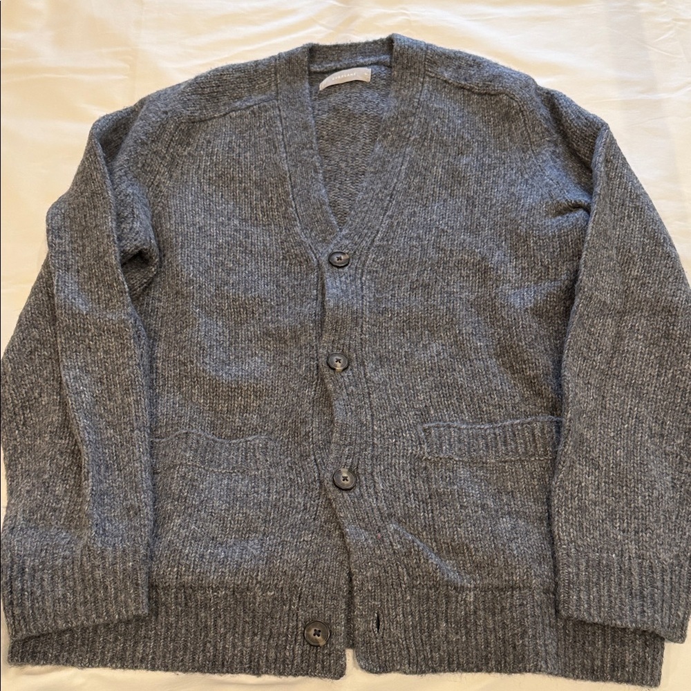 Everlane Men's Charcoal Cardigan